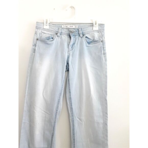 Jeanswear 72D Push Up Lightblue Womens Straight Leg Cotton Blend Jeans Size W28 - Picture 5 of 13